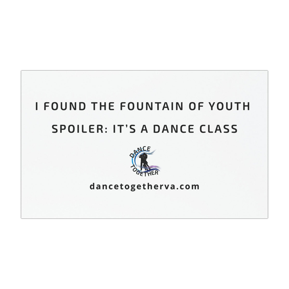 Fountain of Youth - Dance Car Magnet