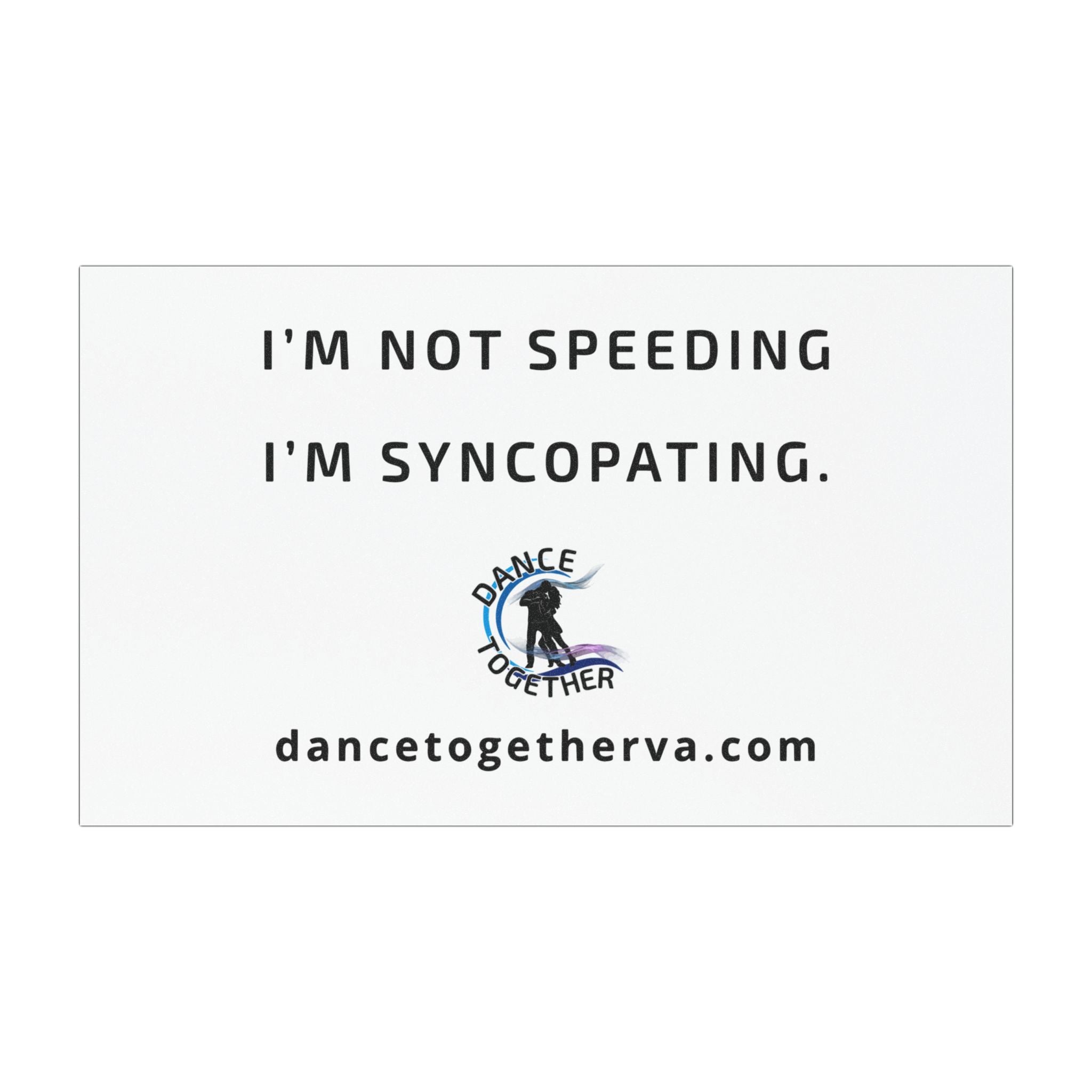 Syncopating - Dance Car Magnet