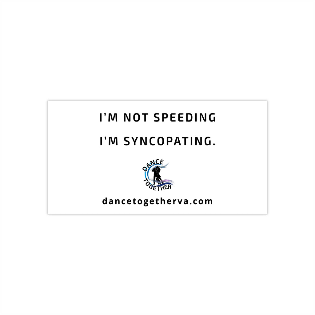 Syncopating - Dance Bumper Sticker